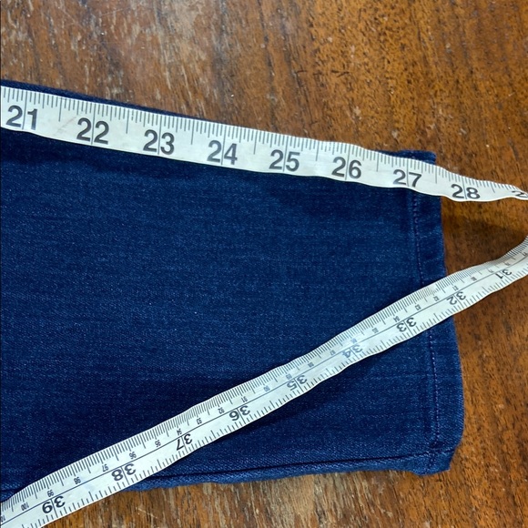 PAIGE Hoxton Ankle Stretch Blue Skinny Jeans 32 Dark Faded Blue - Picture 5 of 11